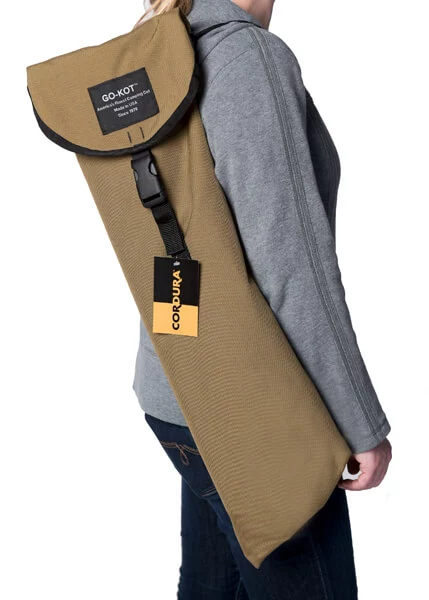 Carrying the Go-Kot camping cot