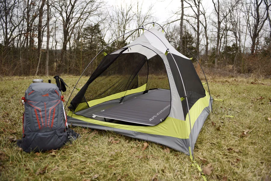 Ready Lite camping cot in a tent