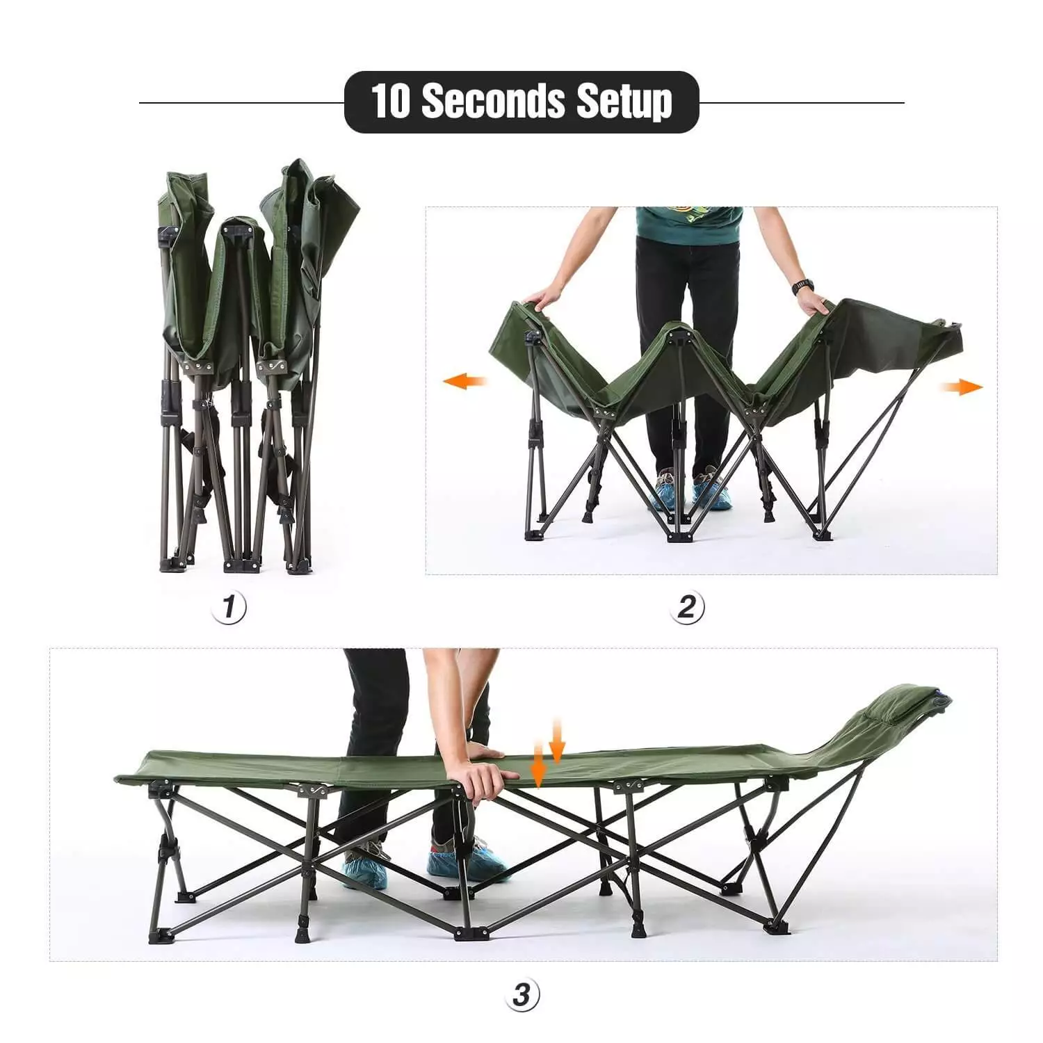 Redcamp cot setup steps